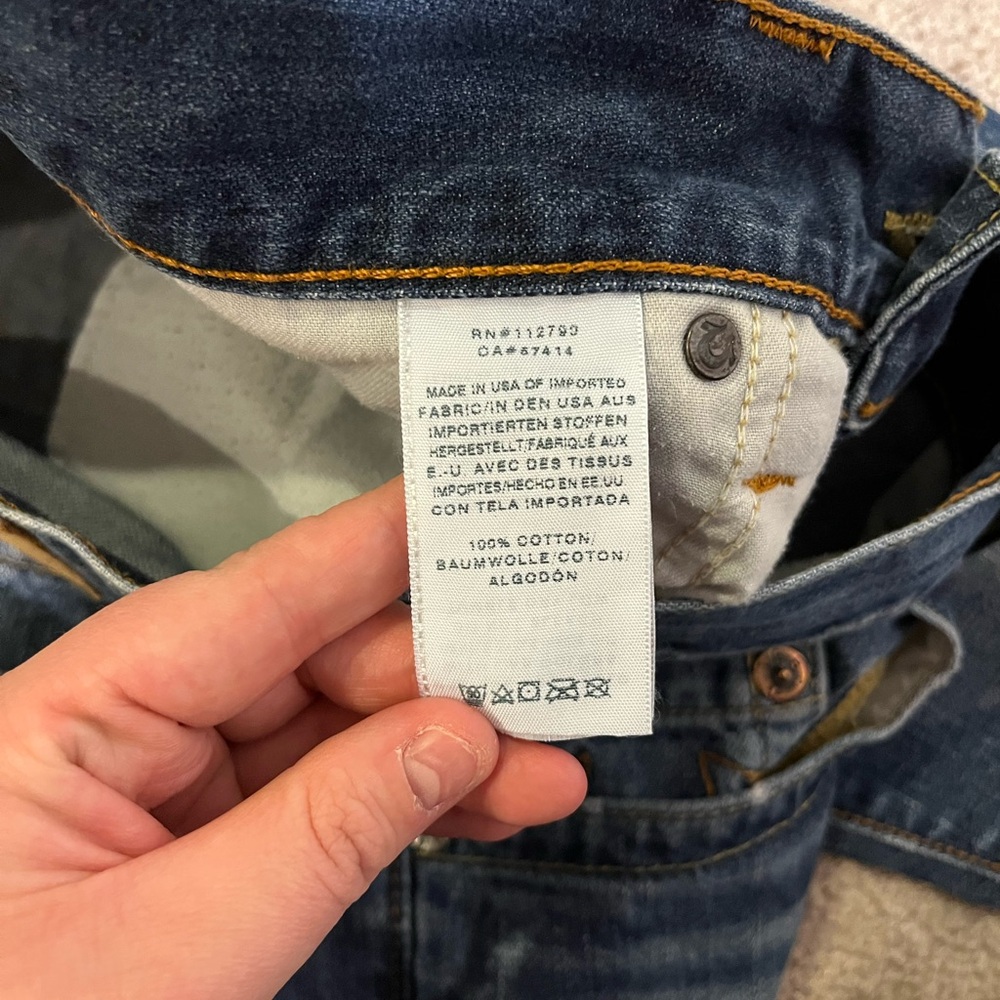 True Religion Women’s Ricky Relaxed Straight No Flap Jeans - Picture 8 of 12
